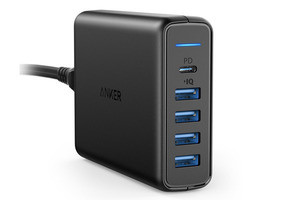 最大30W出力のUSB PD対応Type-Cも搭載、Ankerの卓上型USB充電器