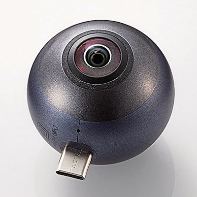 わずか28g エレコム Androidスマホに差し込んで使うvrカメラ マイナビニュース