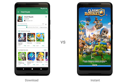 Google Play Instantのゲームはタップから数秒で試遊が可能