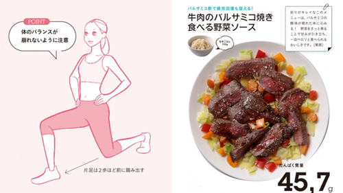 『みんなの筋トレ&ごはん』中ページから