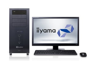 iiyama PC、静音ケース採用のCore i7-7800X搭載プレミアムデスクトップPC