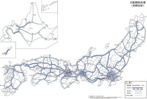国交省、高速道路・国道の渋滞ランキング発表--高速道路年間は調布～高井戸