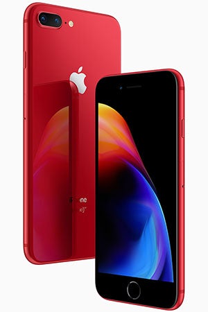 iphone8 plus red 64GB （SIMフリー）純正革ケース付