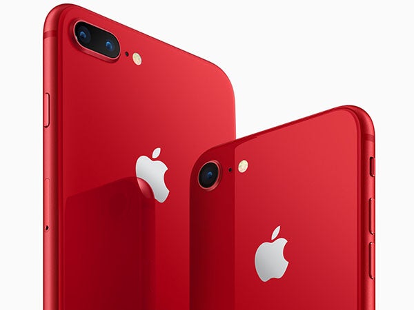 iphone8 plus red 64GB （SIMフリー）純正革ケース付