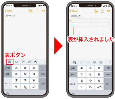 Iphoneの メモ 機能で表を作成する方法とは 画像で解説 マイナビニュース