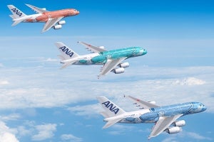 ANA、エアバスA380に初のカウチシート導入--3色の空飛ぶウミガメとハワイへ