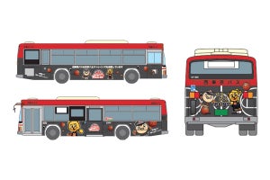 東京八王子トレインズ×西東京バスのラッピングバス、八王子市内で運行