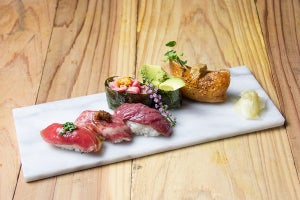 肉の寿司専門店「中野 肉寿司」がオープン - 5月中は赤身1貫サービス