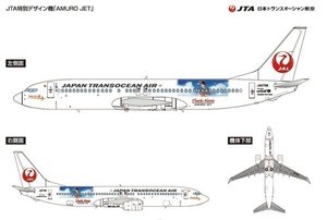 JTA特別塗装機「安室ジェット」のグッズ--モデルプレーン0番は安室奈美恵に | マイナビニュース