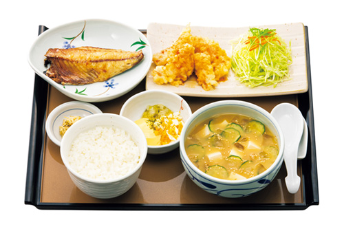 「冷汁ととり南蛮の定食」(税込890円)