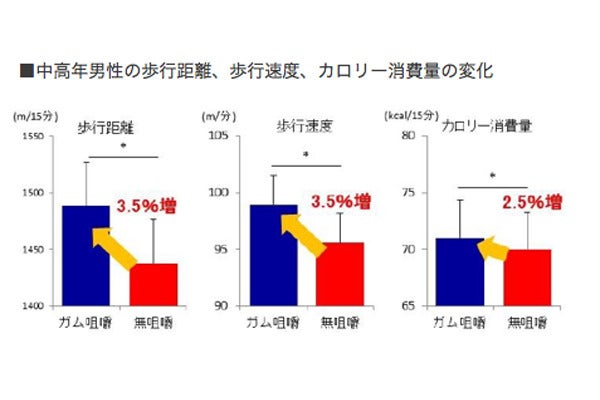 ガムを噛んで歩くと ウォーキング効果とカロリー消費が高まる可能性が示唆 マイナビニュース