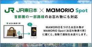 JR東日本・MAMORIO、首都圏4駅で忘れ物自動通知サービス試験運用