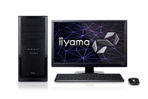 iiyama PC、Core i3-8100搭載で税別約8万円からのミドルタワーPC