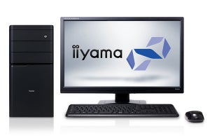 iiyama PC、税別10万円の6コア12スレッドCPU搭載ミニタワーPC