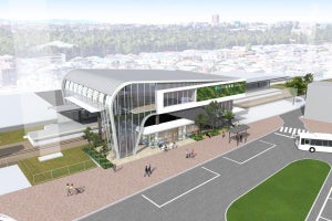 西武多摩川線多磨駅が橋上駅舎化、自由通路も - 2020年度完成予定