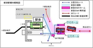 JR東日本、気仙沼線BRTダイヤ改正 - 柳津駅にBRTホーム、専用道も