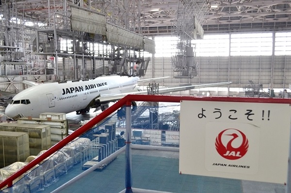 JALの機体工場の画像