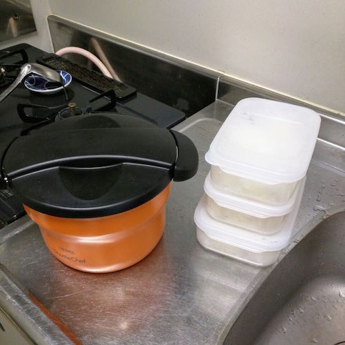 職場で振るまったカレー