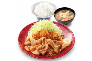 かつや、「晩餐館」焙煎にんにくだれ使用の「肉盛りチキンカツ丼」など発売