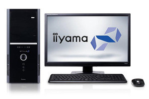 iiyama PC、Ryzen 7 2700搭載でツインドライブ構成のミドルタワーPC