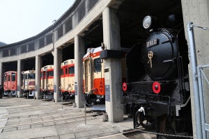津山まなびの鉄道館、夏の特別イベントは転車台実演や洗車体験など