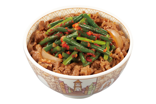 「ニンニクの芽牛丼」(並盛/税込500円)