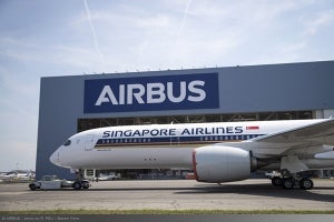 エアバスA350-900ULR初号機が塗装完了--シンガポール航空全7機は組立段階に