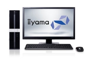 iiyama PC、Pentium Gold G5400搭載で5万円台のスリムデスクトップ