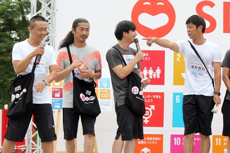 「SDGsウォーク2018」に次長課長の河本準一、パンサー、和牛ら参加