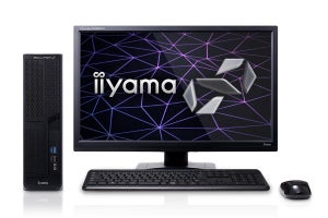 iiyama PC、Celeron搭載で税別約5万円のスリムタワー型PC