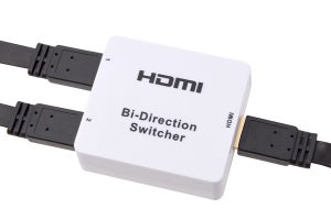 サンコー、2台の機器をスイッチで切り替えられる双方向HDMI切替器