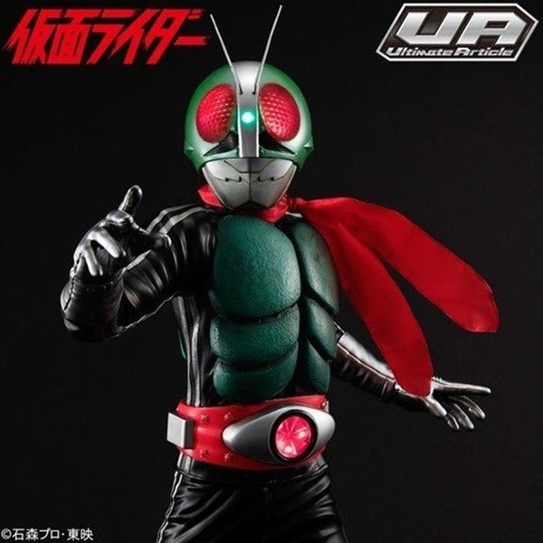 『仮面ライダー』新1号が全高約40cmフィギュアに、2段階式のLED