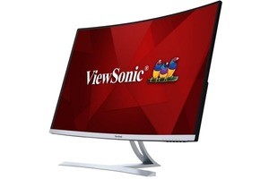 ビューソニック、曲面液晶と75Hz駆動の31.5型WQHD液晶ディスプレイ