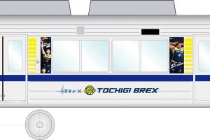 東武鉄道20400型ラッピングトレインも! 栃木ブレックスと連携企画