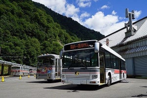 関電トンネルトロリーバス撮影会、大町温泉郷宿泊者限定で11月開催
