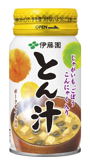 伊藤園、広口缶入り「とん汁」を発売