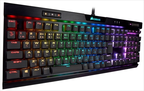 Corsair Cherry Mxのロープロファイルrgbスイッチ採用キーボード マイナビニュース