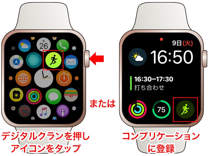 apple watch ストア ワーク アウト その他