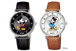 シチズン、ミッキーとミニーが両手で時刻を教えてくれる腕時計