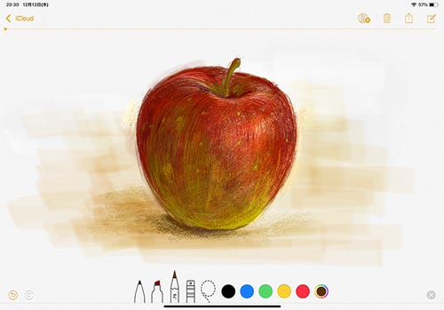 Apple Pencilではじめる気軽なお絵描き 1 メモ を使う マイナビニュース