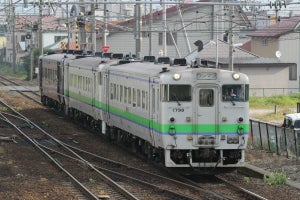 道南いさりび鉄道キハ40-1798号機、JR標準塗色最後の1両も塗色変更