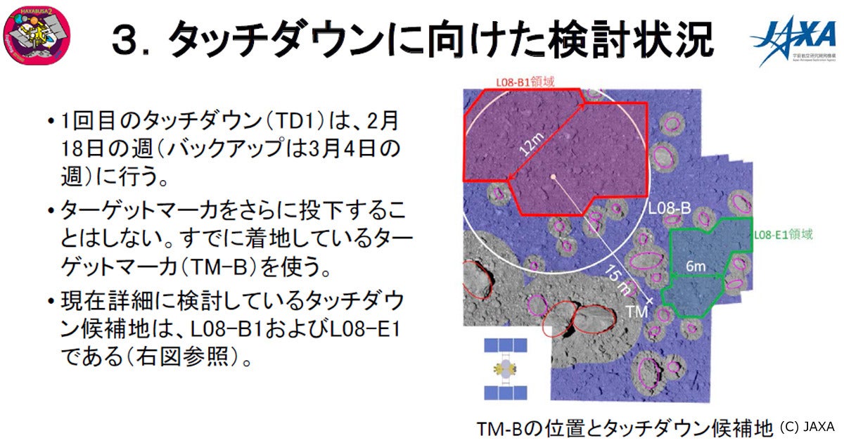 小惑星探査機 はやぶさ2 1回目のタッチダウンは2月18日週を予定 マピオンニュースの注目トピック