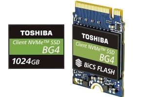 東芝、96層3次元フラッシュメモリ採用の1TB NVMe SSD