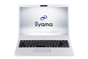 iiyama PC、第8世代Core搭載で税別約8万円からの14型ノートPC