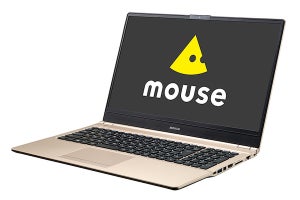 マウス、新色ゴールドの狭ベゼル15.6型/14型ノートPC