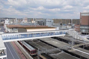 近鉄の大和西大寺駅で自由通路本体工事を開始、2020年度末完成予定