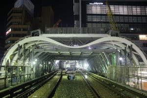 東京メトロ銀座線渋谷駅、新駅舎屋根なぜM型? スライド工事を公開