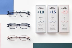 JINSの老眼鏡シリーズ「JINS READING」、機能・デザインともに一新