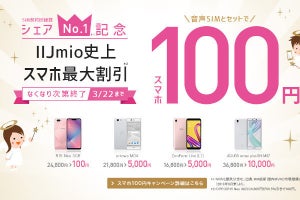 IIJがスマホをキャンペーン特価で提供、 - OPPO「R15 Neo」が100円