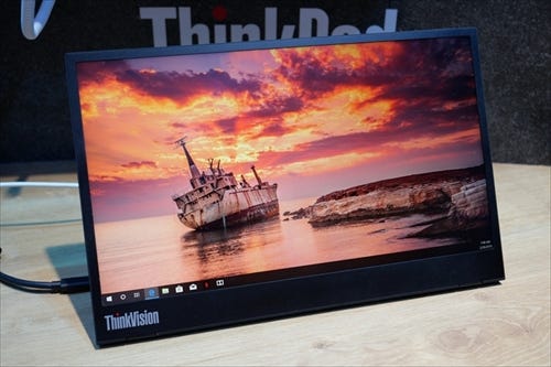 レノボ「ThinkVision M14」実機チェック! ThinkPadと揃えたデザイン ...